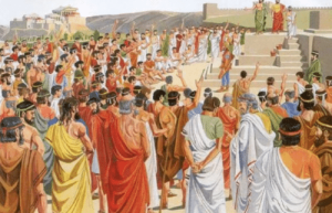 公元前5世纪后半叶的雅典民主政治中贵族的传统和影响对社会的发展与哪些影响？_世界古代史 菊江历史网