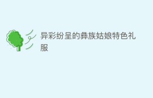 异彩纷呈的彝族姑娘特色礼服_民俗文化 菊江历史网