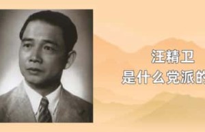 汪精卫是什么党派的人_民国历史 菊江历史网