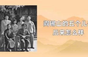 阎锡山的五个儿子后来怎么样_民国历史 菊江历史网