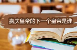 嘉庆皇帝的下一个皇帝是谁_清朝历史 菊江历史网