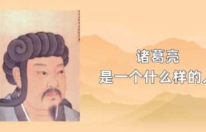 诸葛亮是一个什么样的人_稗官野史 菊江历史网