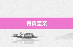 骨肉至亲【骨肉至亲的意思】- 成语大全