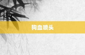 狗血喷头【狗血喷头的意思】- 成语大全