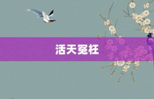 活天冤枉【活天冤枉的意思】- 成语大全