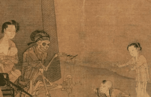 《骷髅幻戏图》描绘了什么画面，作者李嵩想表达什么_民俗文化 菊江历史网