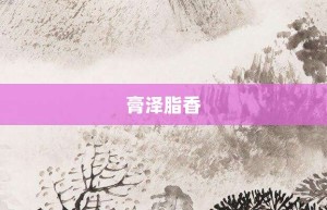 膏泽脂香【膏泽脂香的意思】- 成语大全