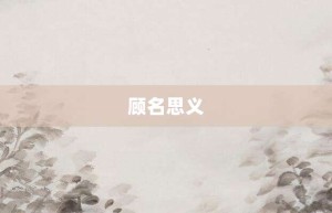 顾名思义【顾名思义的意思】- 成语大全