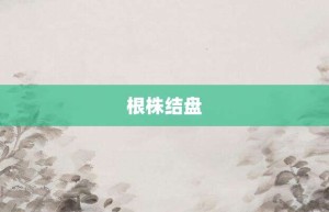 根株结盘【根株结盘的意思】- 成语大全