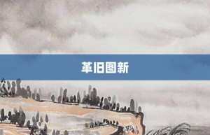 革旧图新【革旧图新的意思】- 成语大全