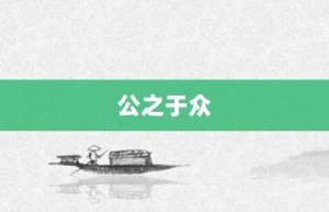 公之于众【公之于众的意思】- 成语大全