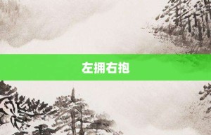 左拥右抱【左拥右抱的意思】- 成语大全