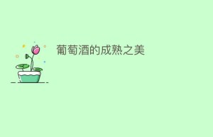 葡萄酒的成熟之美_饮食文化 菊江历史网