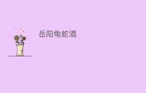 岳阳龟蛇酒_饮食文化 菊江历史网