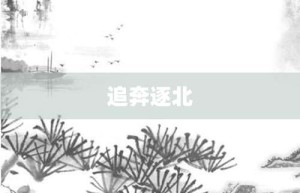 追奔逐北【追奔逐北的意思】- 成语大全