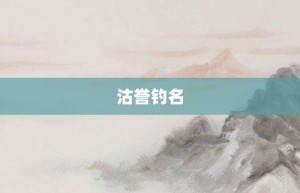 沽誉钓名【沽誉钓名的意思】- 成语大全