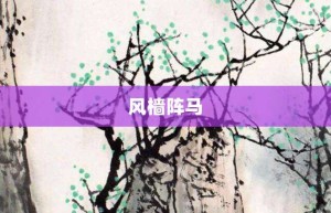 风樯阵马【风樯阵马的意思】- 成语大全