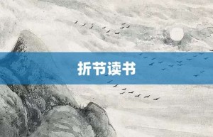 折节读书【折节读书的意思】- 成语大全
