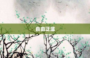 自由泛滥【自由泛滥的意思】- 成语大全