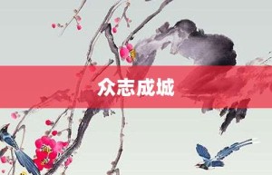 众志成城【众志成城的意思】- 成语大全