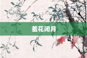 羞花闭月【羞花闭月的意思】- 成语大全