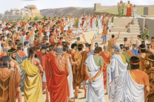 公元前5世纪后半叶的雅典民主政治中贵族的传统和影响对社会的发展与哪些影响？_世界古代史 菊江历史网