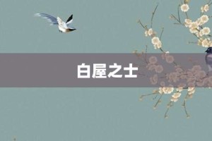 白屋之士【白屋之士的意思】- 成语大全