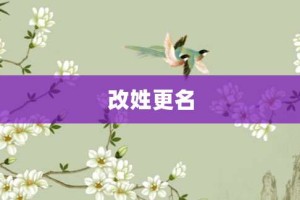 改姓更名【改姓更名的意思】- 成语大全