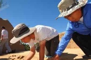 旧石器时代鸵鸟蛋壳串珠出土_上古历史 菊江历史网