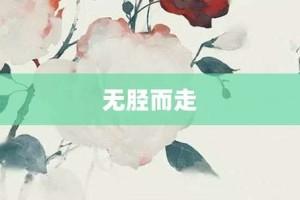 无胫而走【无胫而走的意思】- 成语大全