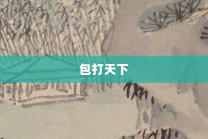 包打天下【包打天下的意思】- 成语大全