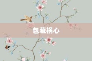 包藏祸心【包藏祸心的意思】- 成语大全