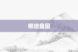 根结盘固【根结盘固的意思】- 成语大全