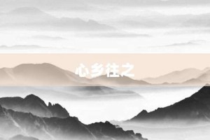 心乡往之【心乡往之的意思】- 成语大全