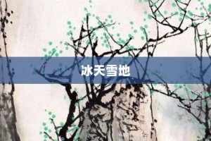 冰天雪地【冰天雪地的意思】- 成语大全