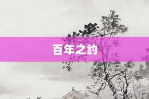 百年之约【百年之约的意思】- 成语大全