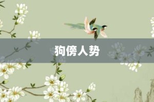 狗傍人势【狗傍人势的意思】- 成语大全