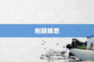 刚肠嫉恶【刚肠嫉恶的意思】- 成语大全