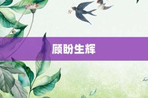 顾盼生辉【顾盼生辉的意思】- 成语大全