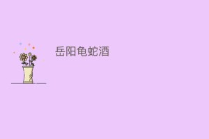 岳阳龟蛇酒_饮食文化 菊江历史网