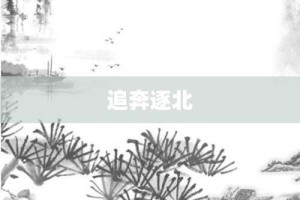 追奔逐北【追奔逐北的意思】- 成语大全