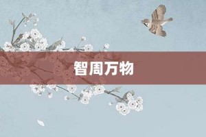 智周万物【智周万物的意思】- 成语大全