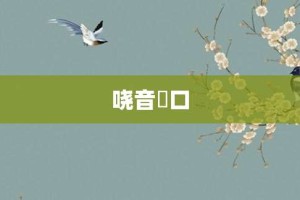 哓音瘏口【哓音瘏口的意思】- 成语大全