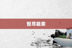 智尽能索【智尽能索的意思】- 成语大全