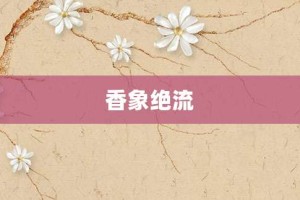 香象绝流【香象绝流的意思】- 成语大全