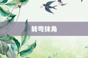 转弯抹角【转弯抹角的意思】- 成语大全