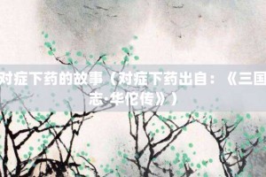 对症下药的故事（对症下药出自：《三国志·华佗传》）_成语故事 菊江历史网