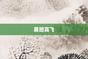 展翅高飞【展翅高飞的意思】- 成语大全