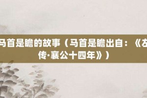 马首是瞻的故事（马首是瞻出自：《左传·襄公十四年》）_成语故事 菊江历史网